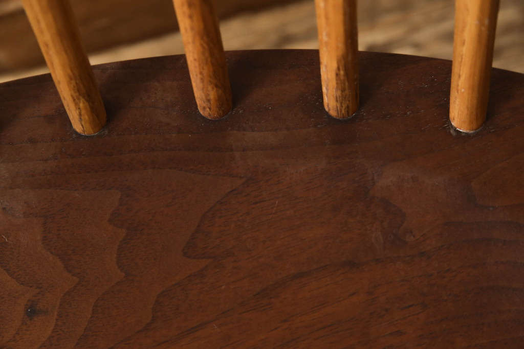 和製ヴィンテージ　ジョージナカシマ　桜製作所　LOUNGE CHAIR　CN102　モダンに洗練されたラウンジチェア(ジョージ・ナカシマ、イス、椅子、板座チェア、ビンテージ)(R-058617)