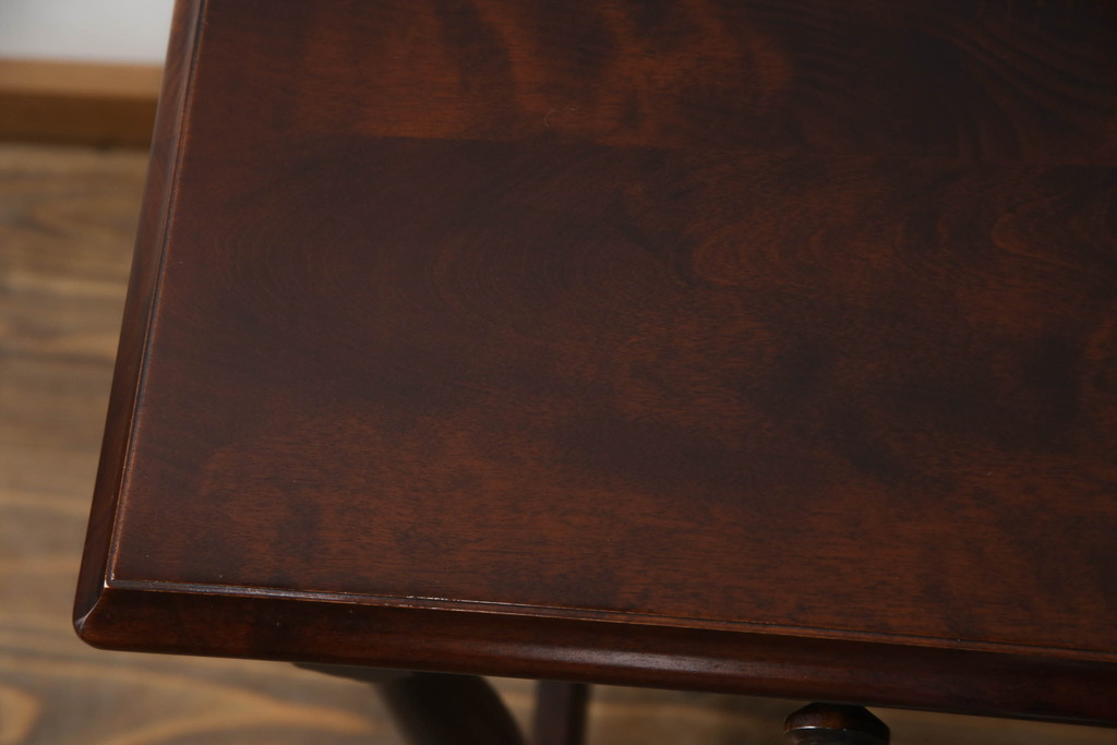 和製ビンテージ　北海道和光民芸家具　品のある佇まいが魅力のコンソールデスク(コンソールテーブル、机、在宅用、在宅ワーク、ヴィンテージ)(R-070538)