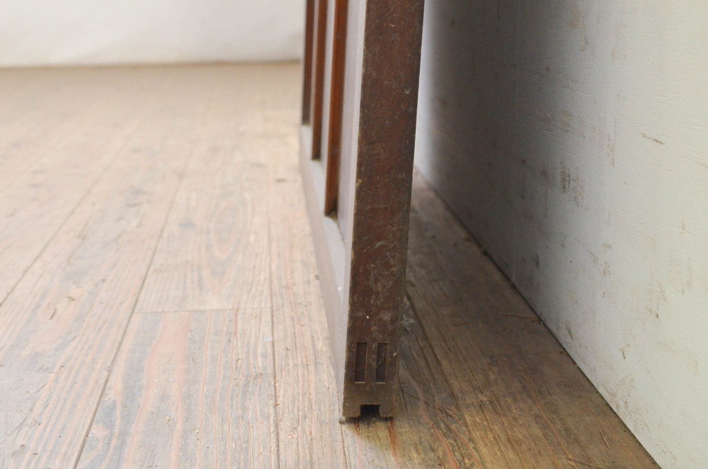 アンティーク建具　どこか懐かしい雰囲気を感じるガラス引き戸1枚(ガラス戸)(R-071614)