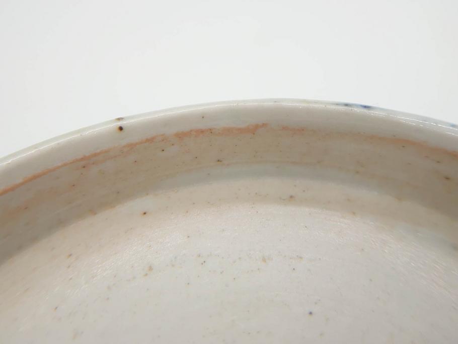 江戸期　伊万里　染付　金彩　山水図　約15cm　4.9寸　上質な和の雰囲気を醸し出すなます皿3枚セット(中皿、和皿、和食器、四寸九分)(R-073120)