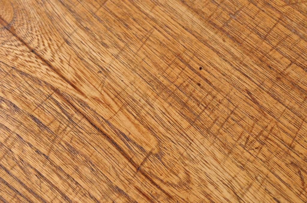 アンティーク家具　☆古い木の鉄脚アンティークテーブル(作業台、机)10