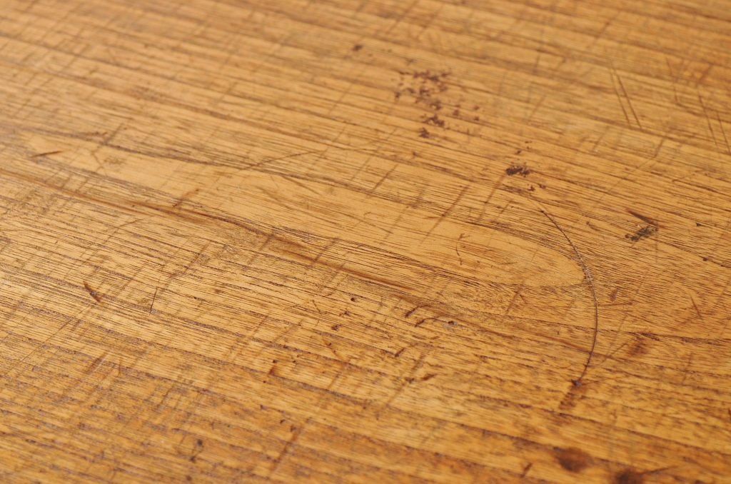 アンティーク家具　☆古い木の鉄脚アンティークテーブル(作業台、机)10