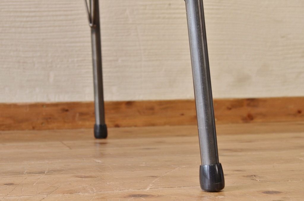 アンティーク家具　☆古い木の鉄脚アンティークテーブル(作業台、机)12