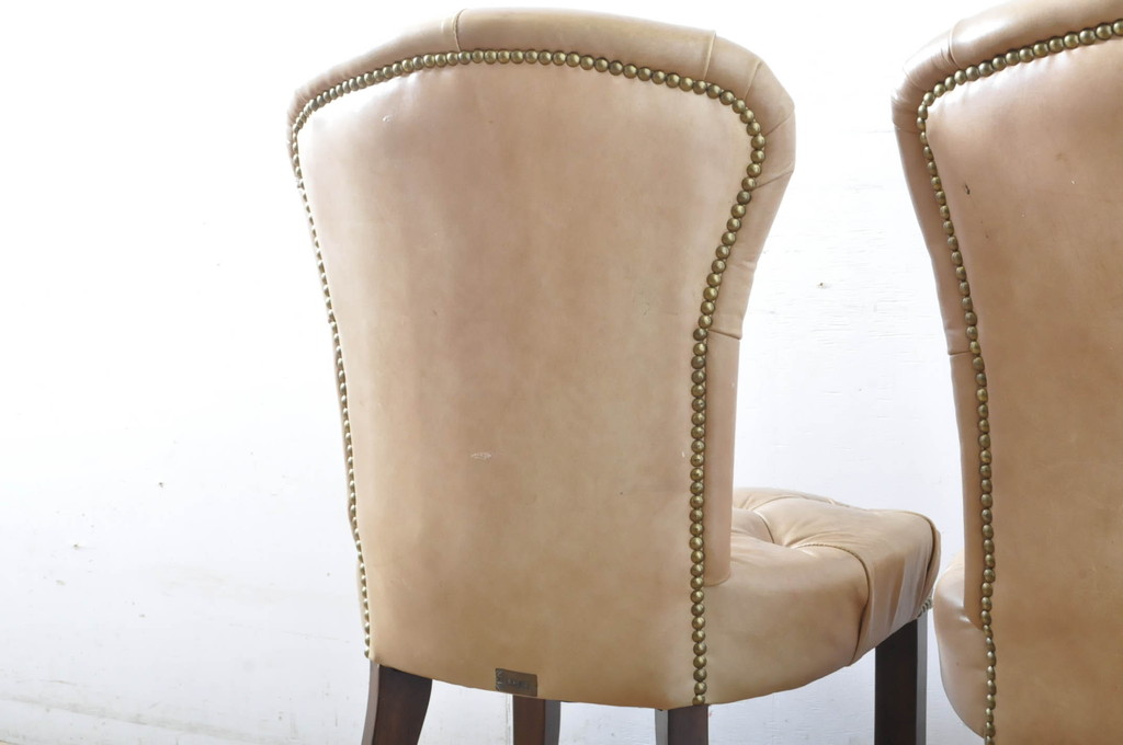 中古　美品　ハロ(HALO)　アスプルンド(ASPLUND)取り扱い　CHESTER CHAIR(チェスターチェア)　柔らかな色合いでインテリアに取り入れやすいチェア2脚セット(ダイニングチェア、椅子、イス)(R-065175)