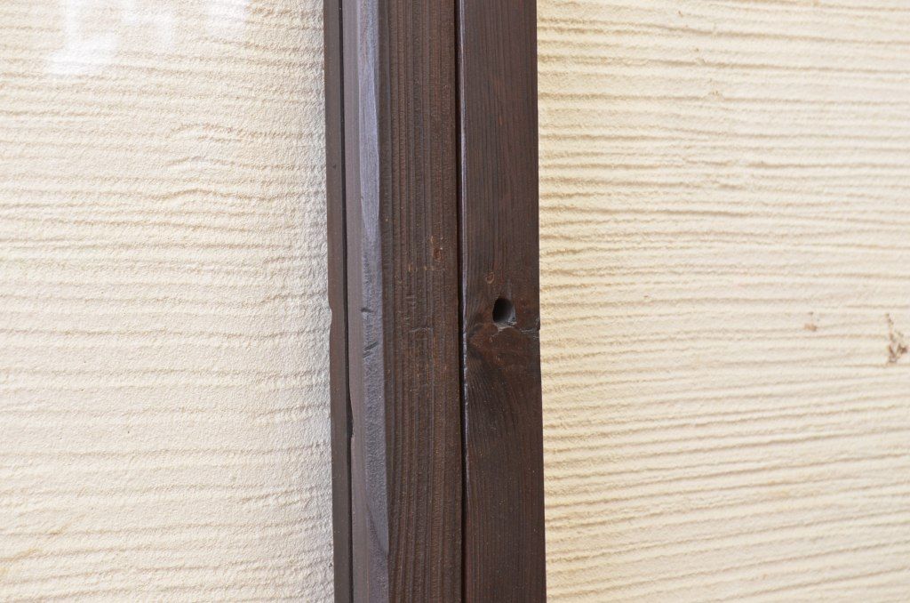 古いお屋敷の結霜ガラス引き戸4枚セット2　(ガラス戸)