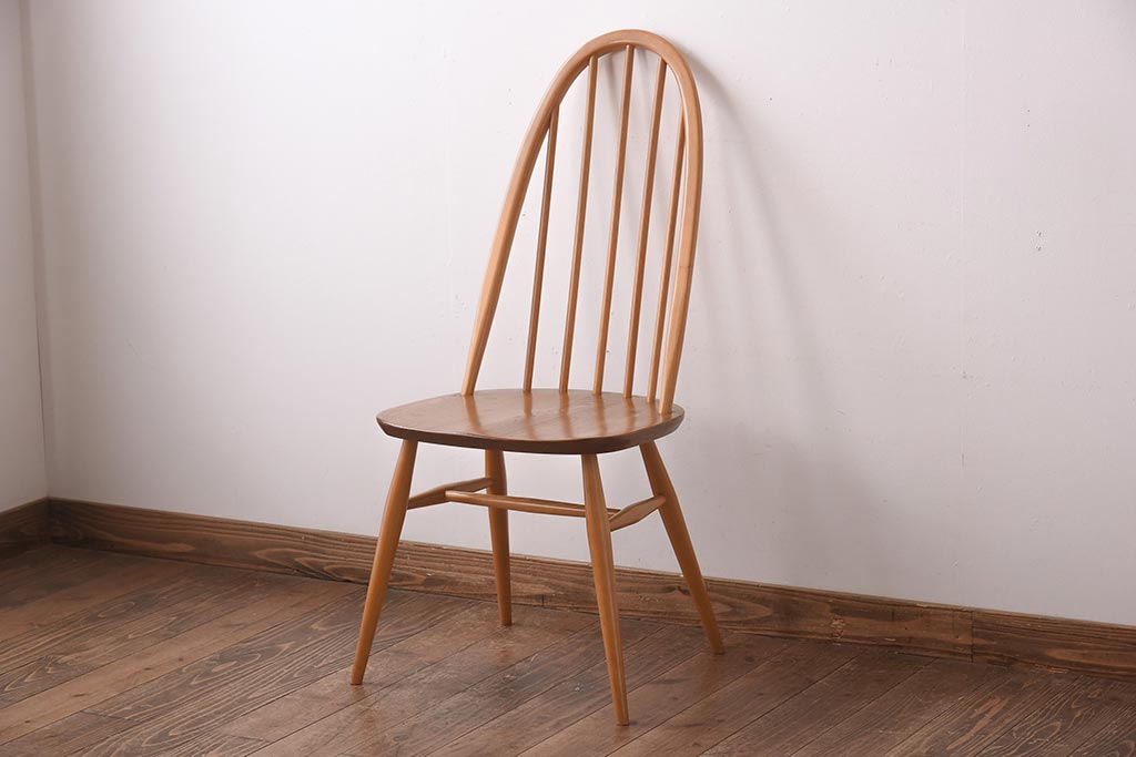 ヴィンテージ家具　イギリスビンテージ　ERCOL(アーコール)　木の温もり溢れるクエーカーチェア(椅子)(3)