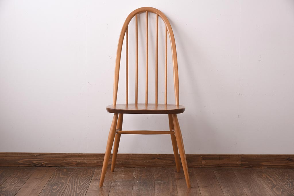 ヴィンテージ家具　イギリスビンテージ　ERCOL(アーコール)　木の温もり溢れるクエーカーチェア(椅子)(3)