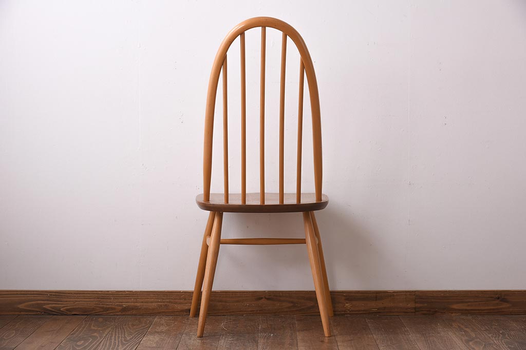 ヴィンテージ家具　イギリスビンテージ　ERCOL(アーコール)　木の温もり溢れるクエーカーチェア(椅子)(3)