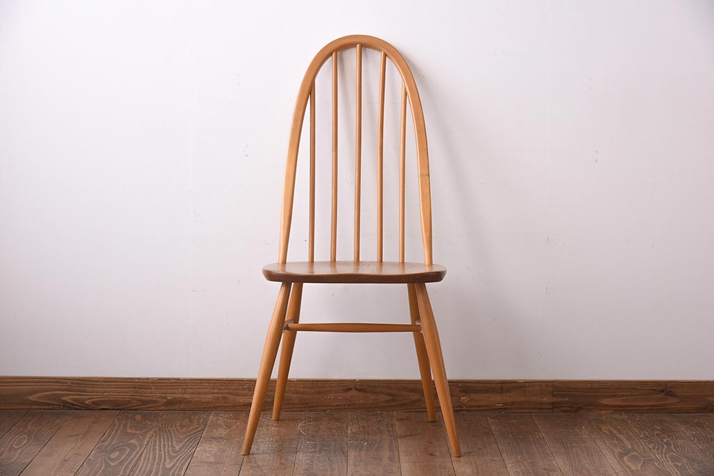 ヴィンテージ家具　イギリスビンテージ　ERCOL(アーコール)　木の温もり溢れるクエーカーチェア(椅子)