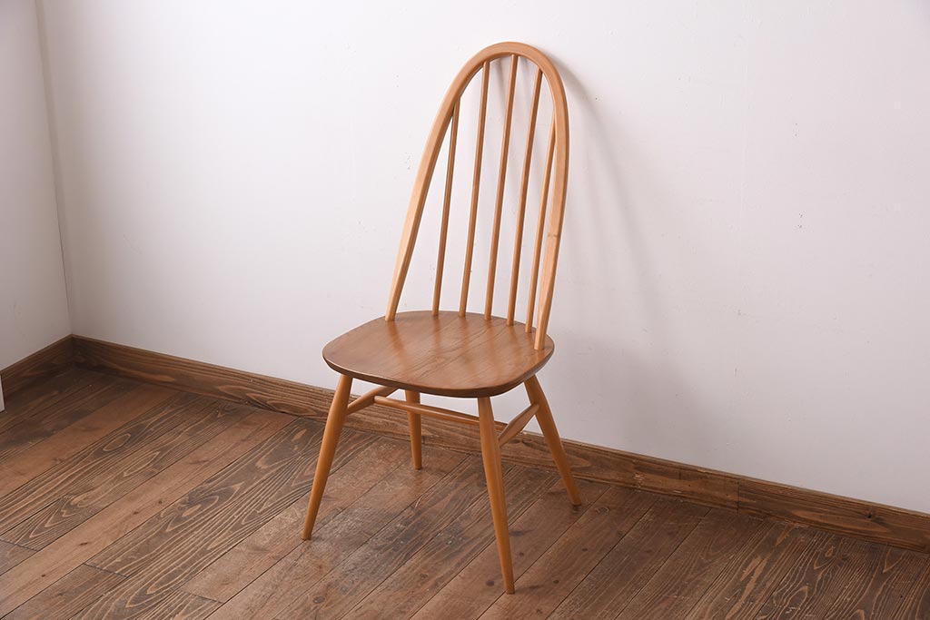 ヴィンテージ家具　イギリスビンテージ　ERCOL(アーコール)　木の温もり溢れるクエーカーチェア(椅子)