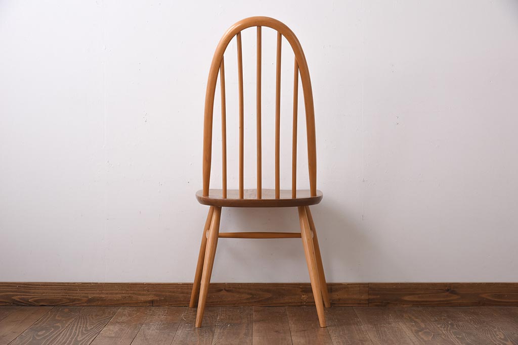 ヴィンテージ家具　イギリスビンテージ　ERCOL(アーコール)　木の温もり溢れるクエーカーチェア(椅子)