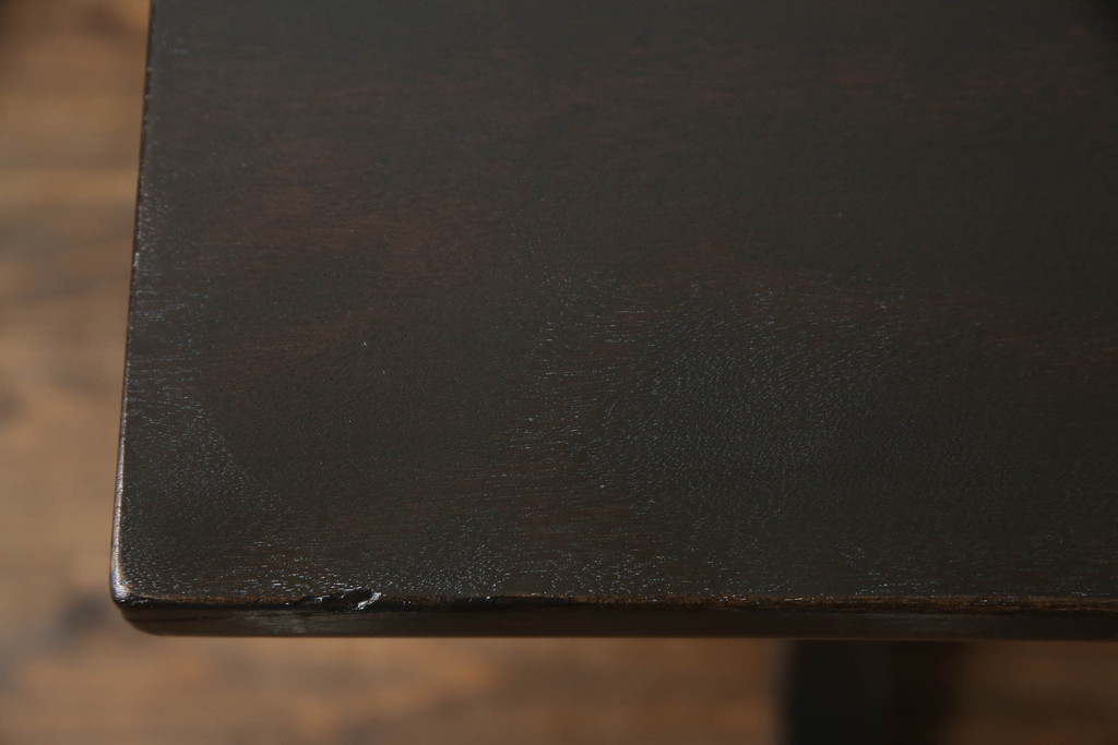 和製ビンテージ　松本民芸家具　落ち着いた色合いがお部屋に馴染みやすいダイニングテーブル(食卓、4人掛け、4P、作業台、ヴィンテージ)(R-064204)