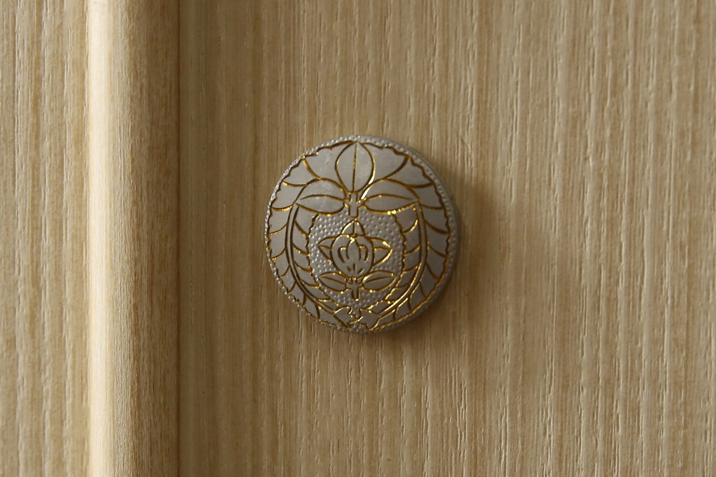 中古　美品!!　さが美　伝統工芸士 東樹義明　上質な和の空間づくりにおすすめな加茂総桐箪笥(胴厚、和タンス、桐たんす、収納箪笥、衣装箪笥、着物箪笥)(R-078587)