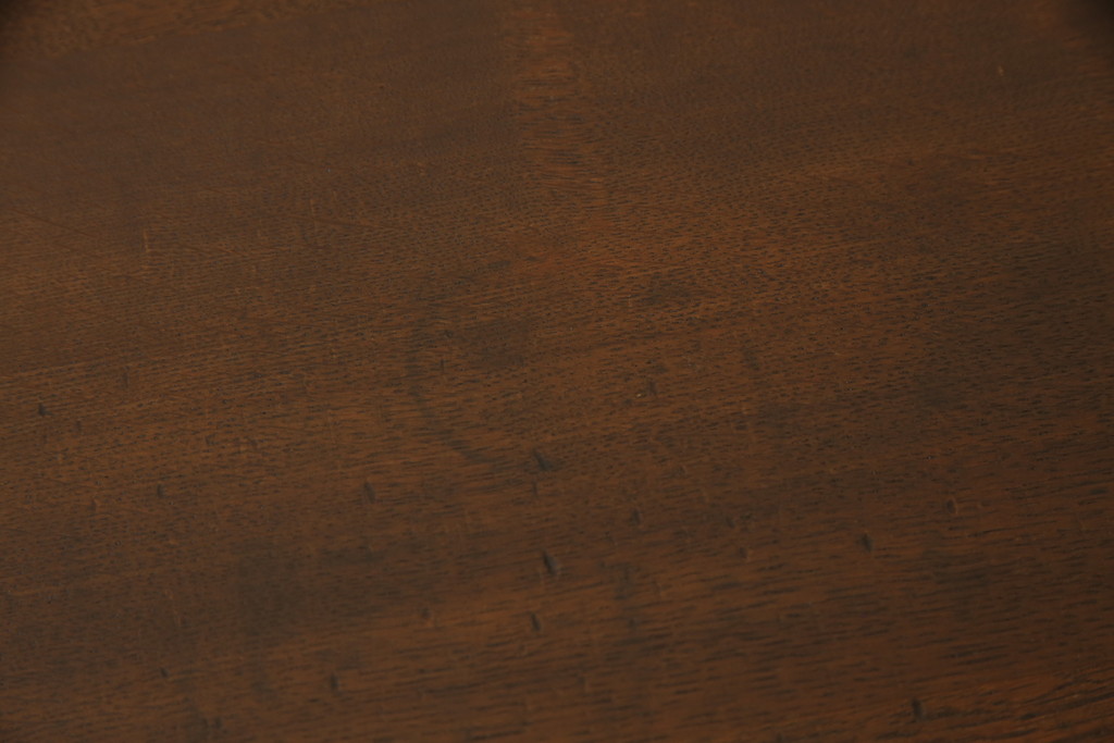 和製アンティーク　レトロな雰囲気を感じるデザインとナラ材の素朴な風合いが魅力の片袖机(在宅用デスク、在宅ワーク、ワークデスク)(R-065782)