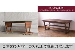 ヴィンテージ家具　北欧家具　北欧ビンテージ　チーク材　ナチュラルモダンな空間を演出する格納式ネストテーブル(サイドテーブル、カフェテーブル)(R-050613)