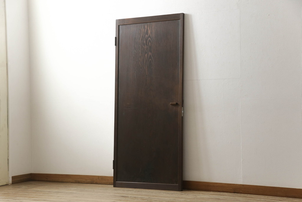 【加工実例】木製扉にローラー締まりの取り付け加工を施しました。(ドア、建具)