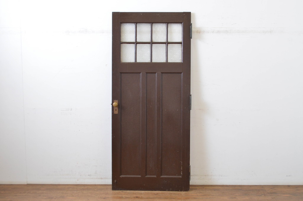 アンティーク建具　上手物!　古い洋館のしっかりとした造りが魅力のペイントドア1枚(扉、木製ドア)(R-064577)