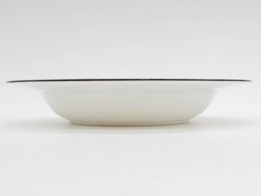 イギリス　WEDGWOOD(ウェッジウッド)　FLORENTINE TURQUOISE(フロレンティーン ターコイズ)　フォーマルで食卓が華やぐスーププレート2枚&スクエアプレート1枚セット(グロテスク文様、フルーツ、果物、スープ皿、変形皿、洋食器、英国)(R-079015)