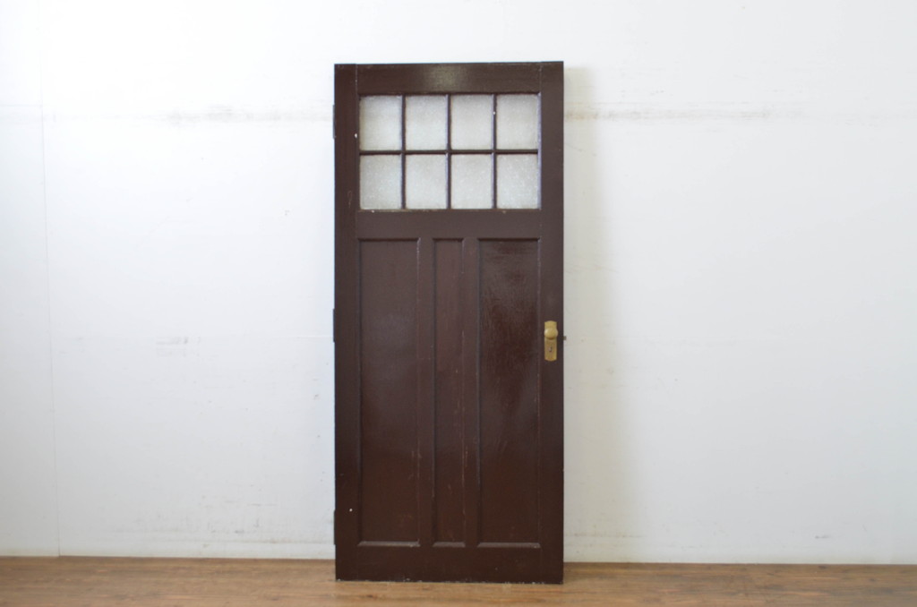 アンティーク建具　上手物!　古い洋館のしっかりとした造りが魅力のペイントドア1枚(扉、木製ドア)(R-064579)