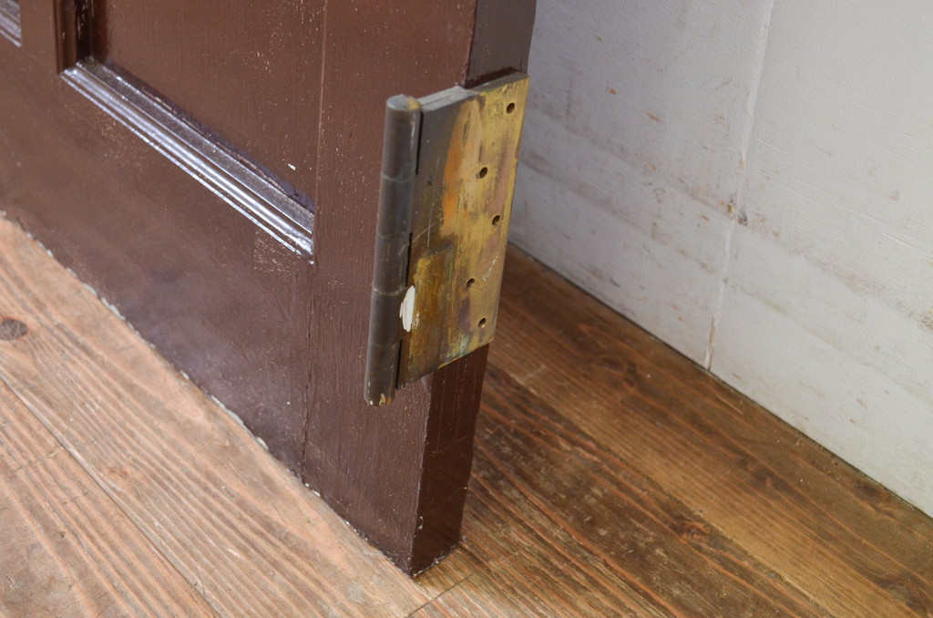 アンティーク建具　上手物!　古い洋館のしっかりとした造りが魅力のペイントドア1枚(扉、木製ドア)(R-064579)