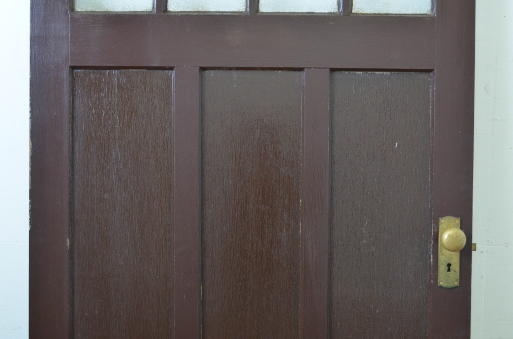 アンティーク建具　上手物!　古い洋館のしっかりとした造りが魅力のペイントドア1枚(扉、木製ドア)(R-064580)