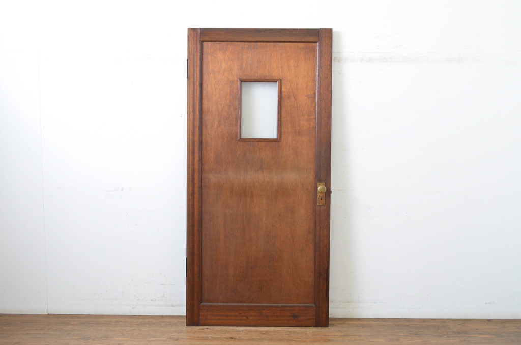 アンティーク建具　レトロな佇まいが魅力的な古い洋館のドア1枚(扉、木製ドア)(R-064581)