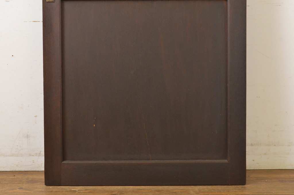 アンティーク建具　大正ロマン　レトロな雰囲気を演出するガラス扉1枚(ドア、木製扉)(R-064064)