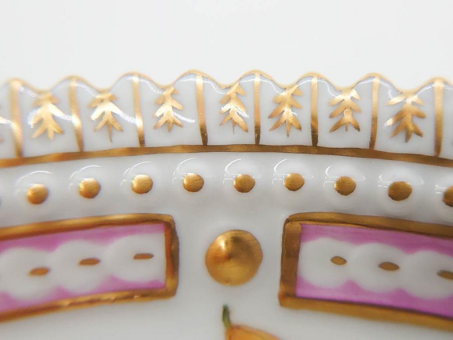 デンマーク　ROYAL COPENHAGEN(ロイヤルコペンハーゲン)　フローラダニカ　20/3566　細部まで繊細に描かれた花が上品なプレート(金彩、フラワー、ディッシュ、大皿、洋食器、北欧)(R-079041)　