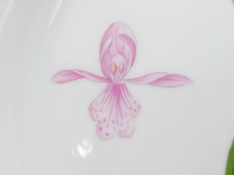 デンマーク　ROYAL COPENHAGEN(ロイヤルコペンハーゲン)　フローラダニカ　617　匠の美技に魅了されるプレート(花、フラワー、金彩、ケーキプレート、中皿、ディッシュ、洋食器、北欧)(R-079042)　