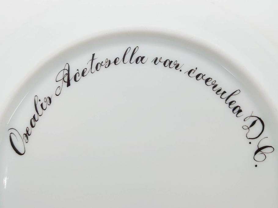 デンマーク　ROYAL COPENHAGEN(ロイヤルコペンハーゲン)　フローラダニカ　621　可憐な花のデザインが可愛らしいプレート(金彩、フラワー、ディッシュ、中皿、ケーキプレート、洋食器、北欧)(R-079045)