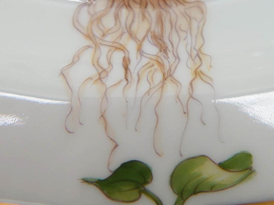 デンマーク　ROYAL COPENHAGEN(ロイヤルコペンハーゲン)　フローラダニカ　621　煌びやかな金彩と生き生きと描かれた花に見惚れるプレート(フラワー、ディッシュ、中皿、ケーキプレート、洋食器、北欧)(R-079046)