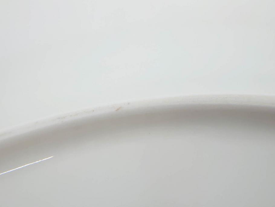 デンマーク　ROYAL COPENHAGEN(ロイヤルコペンハーゲン)　フローラダニカ　371　食卓が華やぐ優雅なオーバルプレート(金彩、フラワー、ディッシュ、中皿、洋食器、北欧)(R-079048)