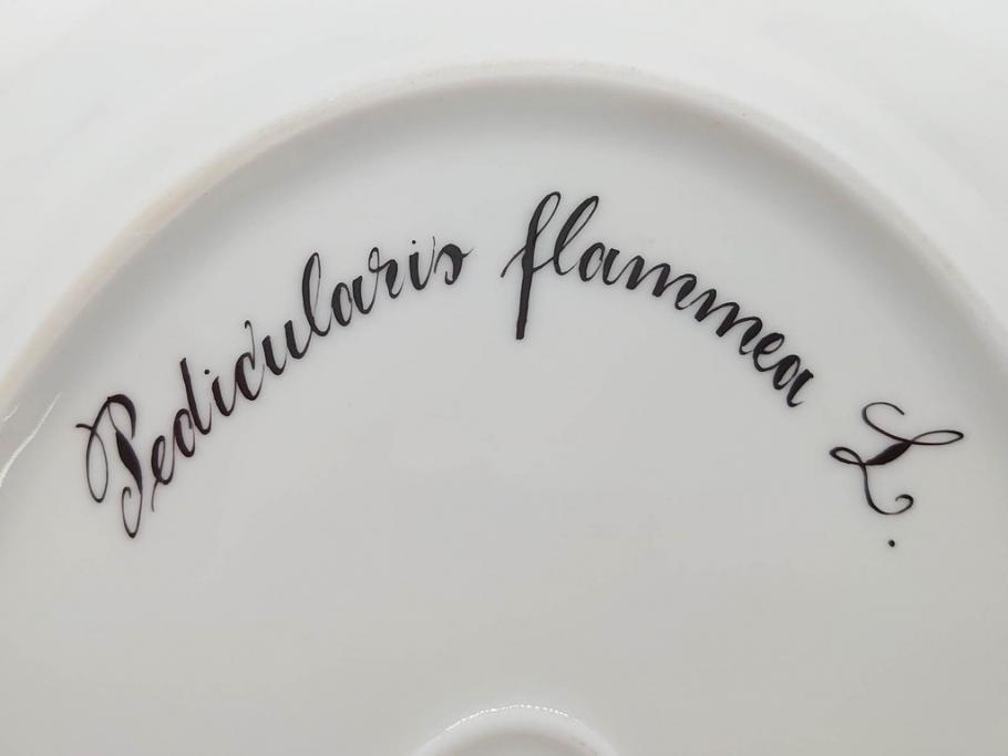 デンマーク　ROYAL COPENHAGEN(ロイヤルコペンハーゲン)　フローラダニカ　371　食卓が華やぐ優雅なオーバルプレート(金彩、フラワー、ディッシュ、中皿、洋食器、北欧)(R-079048)
