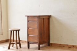 アンティーク家具　ジャンク品!縦型4杯引き出し