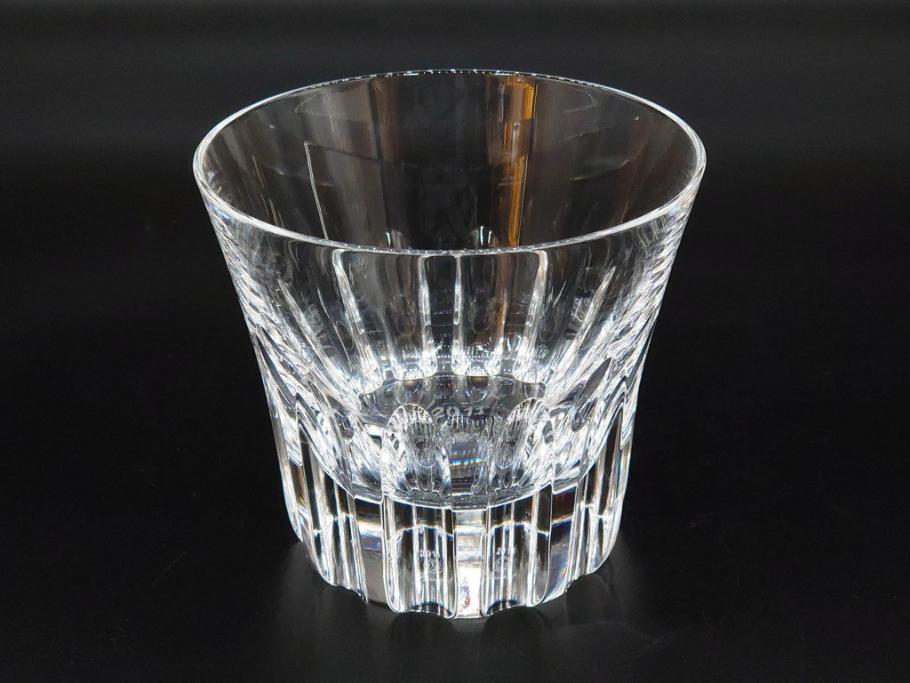 フランス　Baccarat　バカラ　エトナ(2011年・日本限定)　ARABESQUE SMALL BOWL(アラベスク スモール ボウル)　繊細なカッティングが煌めくタンブラー&ボウル(フルレッドクリスタルガラス、ロックグラス、コップ、グラス、小鉢、共箱付き)(R-079054)