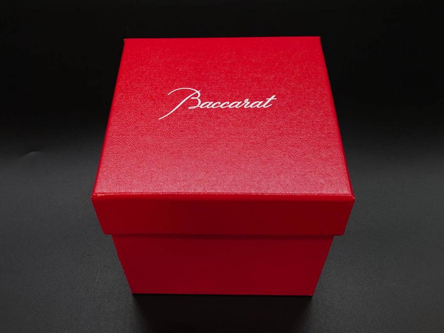 フランス　Baccarat　バカラ　エトナ(2011年・日本限定)　ARABESQUE SMALL BOWL(アラベスク スモール ボウル)　繊細なカッティングが煌めくタンブラー&ボウル(フルレッドクリスタルガラス、ロックグラス、コップ、グラス、小鉢、共箱付き)(R-079054)