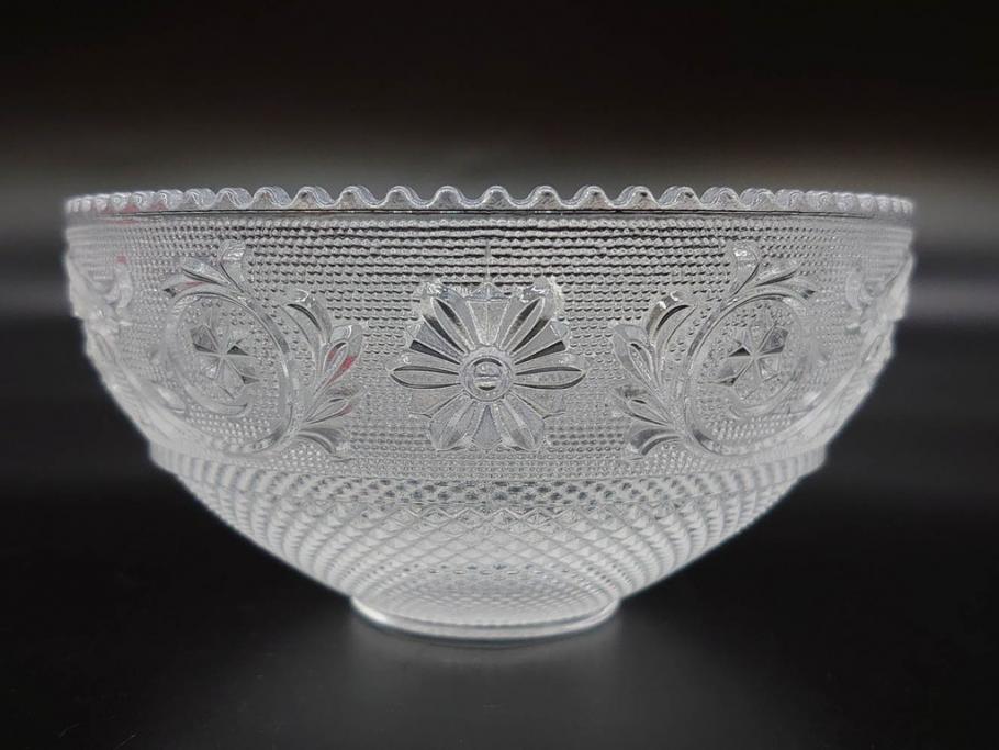フランス　Baccarat　バカラ　エトナ(2011年・日本限定)　ARABESQUE SMALL BOWL(アラベスク スモール ボウル)　繊細なカッティングが煌めくタンブラー&ボウル(フルレッドクリスタルガラス、ロックグラス、コップ、グラス、小鉢、共箱付き)(R-079054)