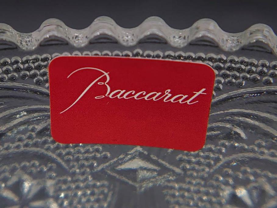 フランス　Baccarat　バカラ　エトナ(2011年・日本限定)　ARABESQUE SMALL BOWL(アラベスク スモール ボウル)　繊細なカッティングが煌めくタンブラー&ボウル(フルレッドクリスタルガラス、ロックグラス、コップ、グラス、小鉢、共箱付き)(R-079054)