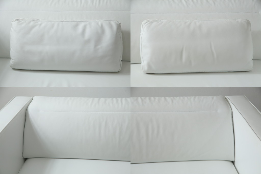 中古　美品　リーン・ロゼ(ligne roset)　Urbani　本革(レザー)　高級感漂う佇まいが魅力の大きな3人掛けソファ(リーンロゼ、三人掛け、3P、トリプルソファ、アームソファ)(R-068153)