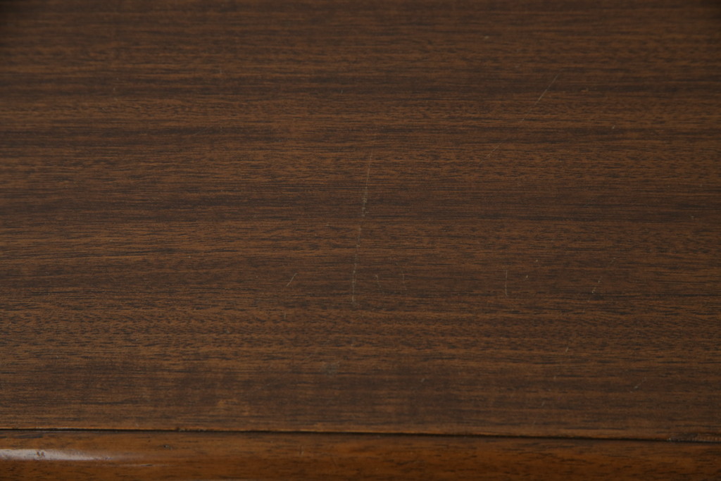 中古　美品　神戸元町欧風家具メープル不二屋製　マホガニー材の高級キャビネット(収納棚、戸棚)(R-069966)