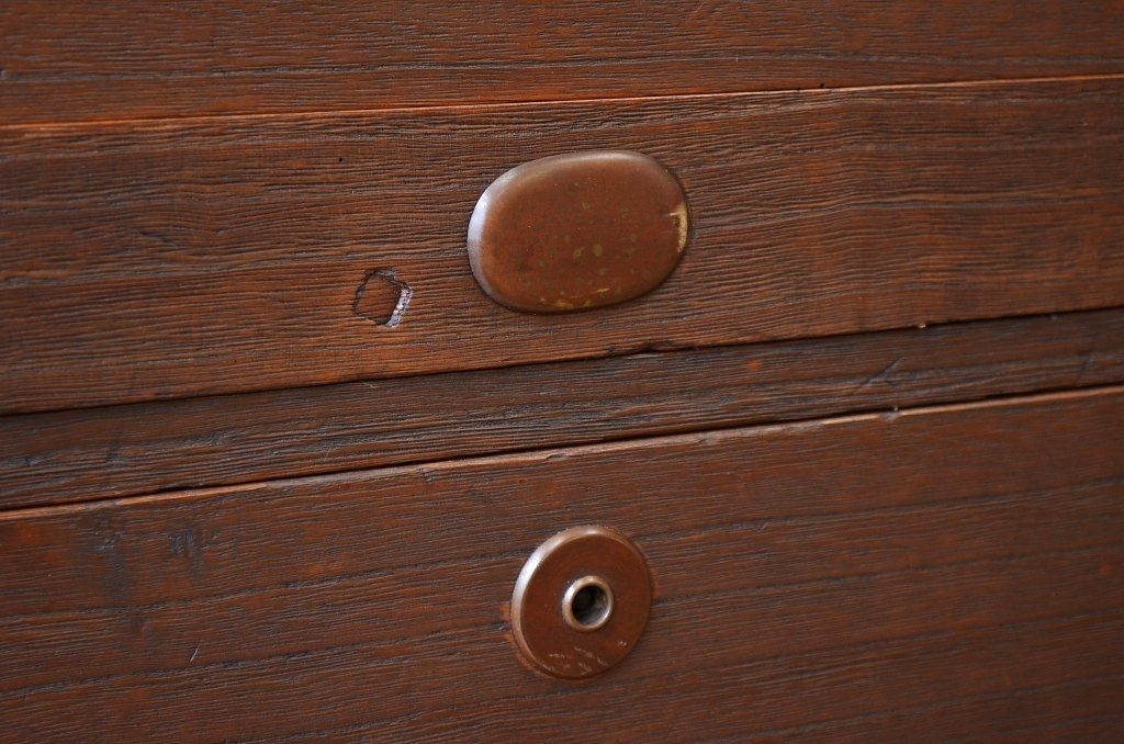 アンティーク家具　☆古いお家の二段重ね時代箪笥(チェスト)　