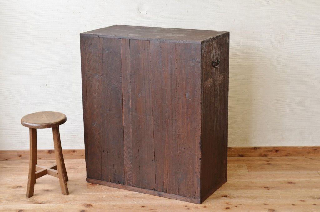 アンティーク家具　多少の傷み有り!!変わり型収納棚