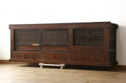アンティーク家具 和製アンティーク 京都産 上品な佇まいの茶棚(茶箪笥 