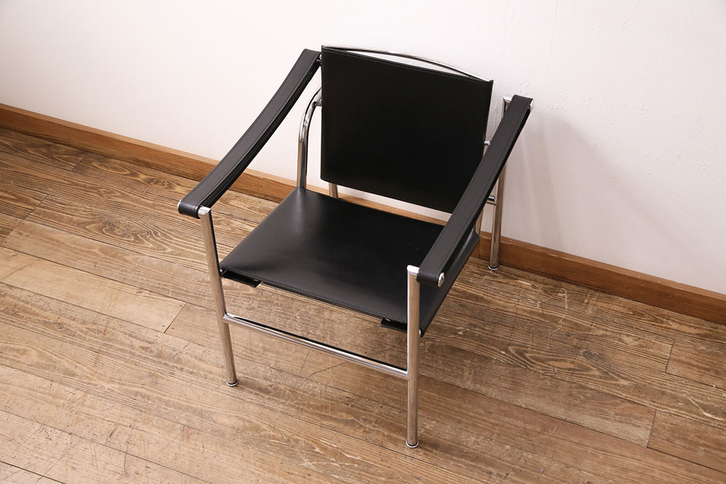 中古　Cassina(カッシーナ)　ル・コルビュジエ　LC1スリングチェア(アームチェア、椅子)(定価約44万円)(R-050376)