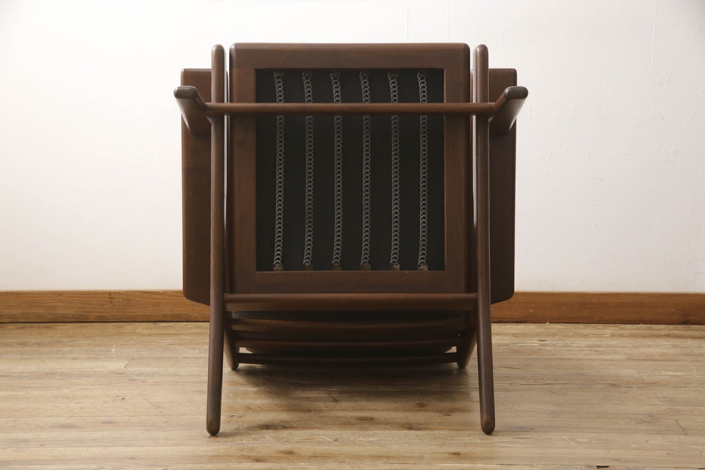 デンマークビンテージ　GETAMA(ゲタマ)　Hans J Wegner(ハンス・J・ウェグナー)　GE290　オーク材　くつろぎの空間を演出するアームチェア(椅子、イス、1P、一人掛けソファ、1人掛けソファ、ヴィンテージ、北欧)(R-062535)
