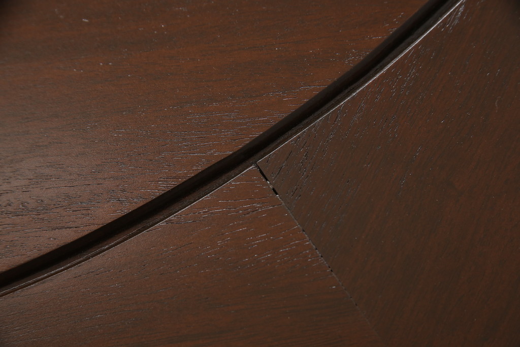 ビンテージ家具　中国　珍品　希少!　花梨(カリン)材　脚のデザインが個性的なラウンドテーブル(ダイニングテーブル、4人掛け、ヴィンテージ)(R-059719)