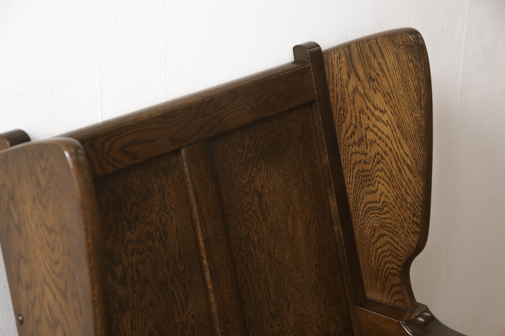 中古　美品　横浜クラシック家具　ノックオンウッド(knockonwood)　コロニアルシリーズ(Hand Made)　英国の伝統スタイルであるウィングバックが印象的な1人掛けソファ(定価約31万円)(ウイングバック、ウィングチェア、1P、アームチェア、一人掛け)(R-055504)