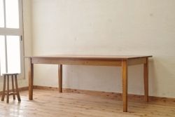 アンティーク家具　1960〜70年代　古い学校の大きなテーブル(ダイニングテーブル、作業台)