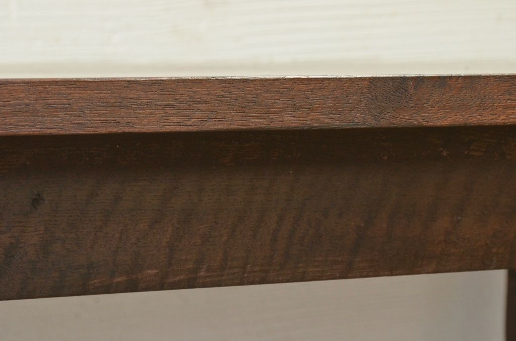 アンティーク家具　1950〜60年代　ナラ材の大きな作業台(ダイニングテーブ)1