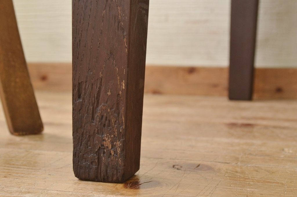 アンティーク家具　1950〜60年代　ナラ材の大きな作業台(ダイニングテーブ)1
